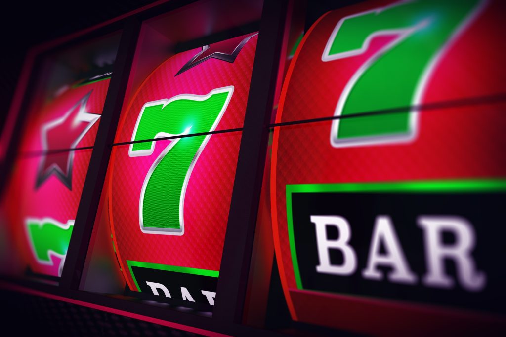  Slot machine in a casino
