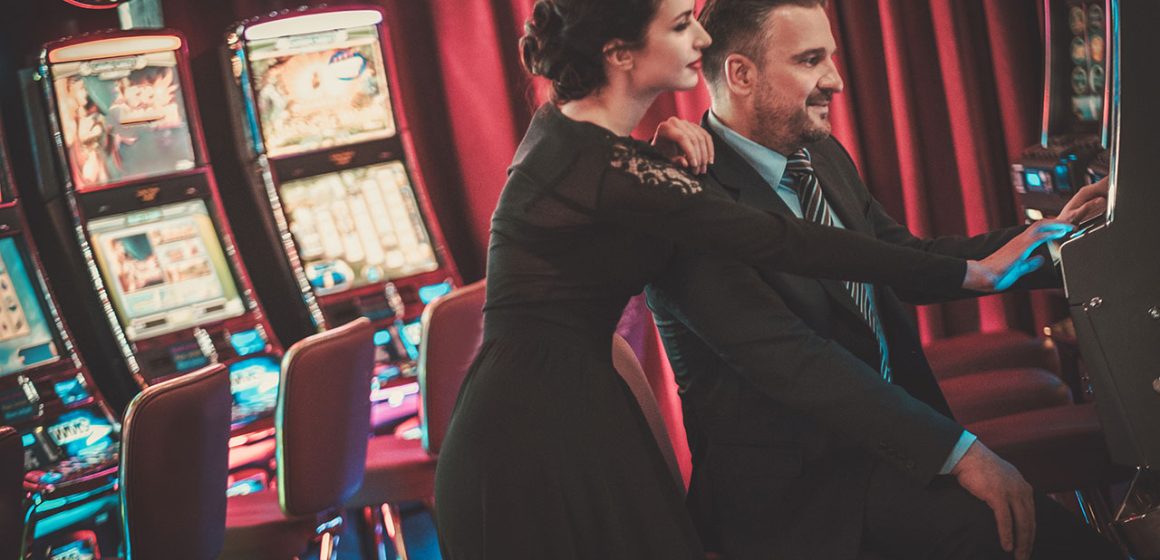 Slot players in a casino.