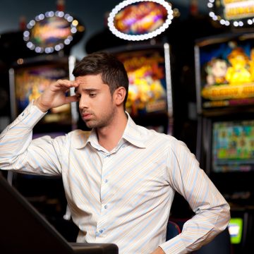 Picture of a slot player.
